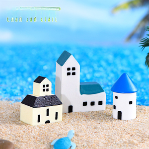Adornos de Micropaisaje con Musgo Estilo Mediterráneo Weij Castle Church, Artesanías Zakka para el Hogar - Product Image 2