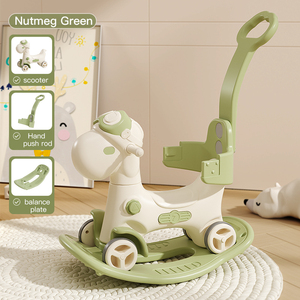 Mainan kuda goyang plastik anak-anak desain skuter terlihat bagus untuk anak-anak balita & bayi Olahraga & Hiburan Produk - Product Image 6