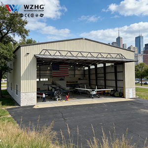 Hangar industriel moderne en acier Q235/Q355 pour l'aviation commerciale, surface galvanisée, durée de vie de 50 ans, tendance 2026 - Product Image 1