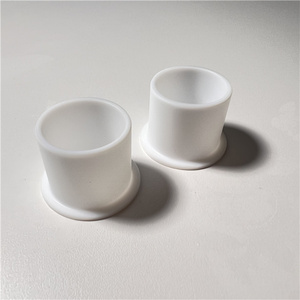 Tùy chỉnh <span class=keywords><strong>CNC</strong></span> gia công POM <span class=keywords><strong>PTFE</strong></span> PEEK Nylon PA nhựa ống lót tay áo với mặt bích độ chính xác cao sản phẩm nhựa - Product Image 2