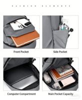 Sac à dos pour ordinateur portable de haute qualité, vente en gros d'usine, grande capacité, compartiment rembourré pour ordinateur portable, pour étudiants