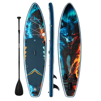Planche à pagaie gonflable de luxe avec porte-cannes à pêche et siège confortable