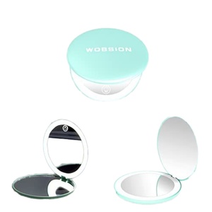 <b>Led</b> <b>Makeup</b> <b>Mirror</b> Private Label 3 Colors Cosmetic Mini <b>Mirror</b> Available Rechargeable <b>Led</b> <b>Mirror</b> - Product Image 1