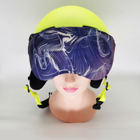 Housse de visière de casque de ski élastique personnalisée, housse de coussin