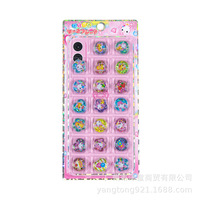 Pegatinas Epoxi en Relieve de Anime Kawaii, Paquete de Pegatinas 3D con Lentejuelas Holográficas en Forma de Corazón, Flor y Redondas para Regalo