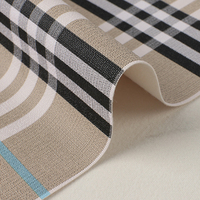 PVC impression cuir souple tissu rayure plaid impression cuir pour sac à main sac à main étui à lunettes tissu en cuir artificiel