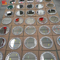 Assiette de présentation ronde transparente de 13 pouces avec bord doré pour mariage, vente en gros