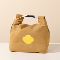 Sac isotherme réutilisable et lavable en non-tissé recyclé, imperméable, pour petit-déjeuner, pique-nique, déjeuner, personnalisable, portable pour l'extérieur