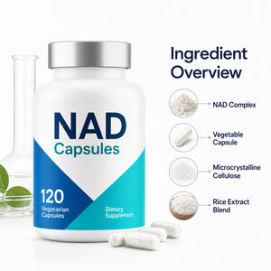 Premium Nad+ Tmg Cell Plus Lipo Booster Vitamine Bulk Trans Con Resveratrol Antioxydant Sans produits laitiers 120 Capsules Newborn DNA - Product Image 3