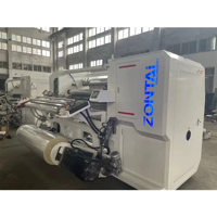 ZONTAI Machine à refendre et à rembobiner électrique automatique haute vitesse pour plastique, feuille, cartons et emballages en bois, avec moteur et pompe de haute précision