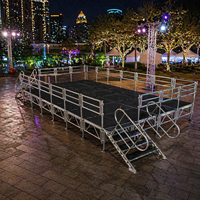 Plataforma de Escenario de Aleación de Aluminio, Personalizable de Fábrica, Impermeable para Exteriores, Estructura de Escenario Móvil para Conciertos