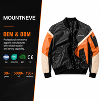 Blouson Bomber Homme Personnalisé en Cuir PU, Col Côtelé Colorblock, Fermeture Éclair, Style Moto Biker Streetwear, Manteau Décontracté en Cuir, Vêtement d'extérieur en Cuir, LOGO OEM