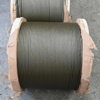 Kabel Baja Karbon 3*7 19MM Kekuatan Tinggi, Kabel Baja Galvanis Hitam untuk Elevator, Pengangkatan, dan Penarikan, Produsen Kabel