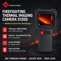 Caméra thermique de lutte contre les incendies S1200, caméra thermique portative, 60 ips, 40 mK, 1200 °C, étanche IP67, écran LCD TFT 3,5 pouces, 8