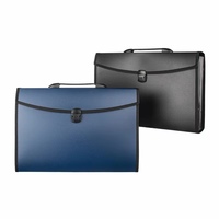 Porte-documents accordéon portable à 12 poches, pochette pour documents enduite avec couleur pour papeterie, logo personnalisé, vente en gros directe d'usine