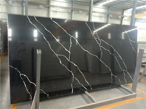 Pierre Quartz à racines noires et blanches polies, utilisé dans l'industrie de la Construction, 1 pièce - Product Image 2