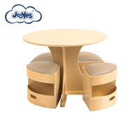 Ensemble de table et chaises rondes en bois Montessori pour la maternelle, la maternelle préscolaire et les enfants
