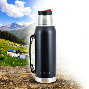 Thermos en acier inoxydable Mate <span class=keywords><strong>Gourde</strong></span> Yerba Mate Set flacon bouteille 1 litro termo isolé mate tasse Argentine bouteille thermos - Product Image 3