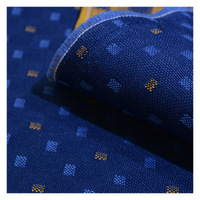 Tissu ignifuge M&Y 3138 Jacquard bleu pour sièges d'avion, housse de siège de bus et de train, polyester ignifuge tissé à motif unique