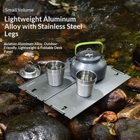 Table rectangulaire pliante compacte ultralégère en alliage d'aluminium pour le camping et l'ameublement extérieur – Vente en gros