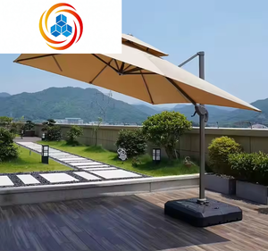 Parasol de plage commercial au design moderne, mobilier d'extérieur imperméable en aluminium pour patio, jardin, bord de piscine, parc, hôtel - Product Image 3