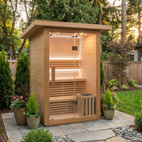 Triunity Sauna Penawaran Spesial Ruang Sauna Eksterior Kayu Sauna Luar Ruangan 6 Orang