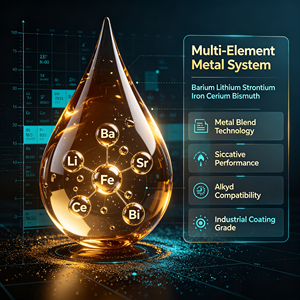 Sécurant métallique spécial au baryum, lithium, strontium, fer, céryum, bismuth pour revêtements industriels à base d'alkyd - Product Image 2