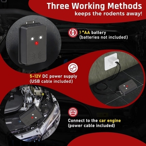 เครื่องไล่สัตว์อัลตราโซนิก IP65 กันน้ำสำหรับใช้งานกลางแจ้ง ไล่นก/กวาง/กระต่าย/สุนัขจิ้งจอก/แมว/นกพิราบ - Product Image 4