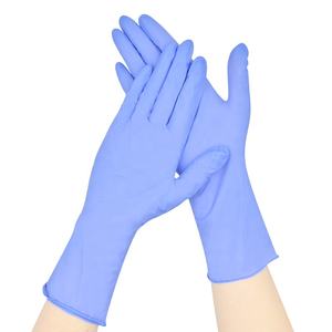 <span class=keywords><strong>Gants</strong></span> en nitrile imperméables 12 pouces, bleu violet, 4 mil, sans poudre, jetables, à manchette longue, pour le nettoyage - Product Image 3