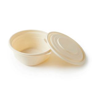 Tazón de Almidón de Maíz Biodegradable con Tapa, Ecológico, para Sopa, Ensalada, Fideos, Lonchera Grande de 2Oz 4Oz - Product Image 3