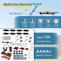 Kit de drone quadricoptère à monter soi-même, un projet STEM unique avec moteur sans balais, vol stationnaire à flux optique, retournement à 360 degrés