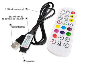 TCWin 5m 2025 Trending Smart Strip Light DC5V Sound Music Sync <span class=keywords><strong>TV</strong></span> LED retroilluminazione flessibile <span class=keywords><strong>RGB</strong></span> 5050 Roll per sala da gioco - Product Image 2