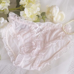 Caldo Sexy e traspirante in Spandex con perizoma graziosa biancheria intima in pizzo di seta rossa lavorata a maglia per donne adulte tinta in Lingerie trasparente - Product Image 5