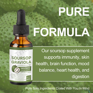 OEM Label pribadi Soursop Graviola ekstrak daun cairan Drop Plus lumut laut botani murni, cairan Bitters Soursop - Product Image 6