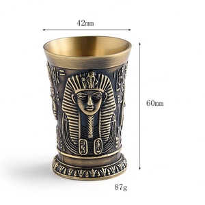 Vente en gros de tasses en laiton personnalisées, design typique, promotion, souvenir, cadeau, produit en cuivre - Product Image 2