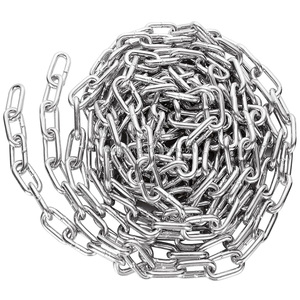 Chaîne décorative de sécurité en métal soudé sans soudure de 5/32 po, chaîne à maillons en acier inoxydable 304 de haute qualité - Product Image 5