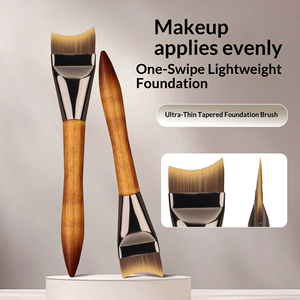 <span class=keywords><strong>Pennello</strong></span> 2 in 1 <span class=keywords><strong>per</strong></span> <span class=keywords><strong>Fondotinta</strong></span> e Maschera a Coda di Pesce, Ultra Sottile e Piatto, in Fibra Sintetica Densa, <span class=keywords><strong>per</strong></span> Cosmetici Viso, Etichetta Privata - Product Image 3