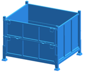 Tùy chỉnh kim loại lưu trữ Pallet lồng Giỏ hộp container dây thép lưới stillage lồng hậu cần lưu trữ chế tạo dịch vụ - Product Image 1