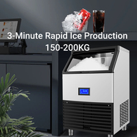 Machine à glace en flocons Jingxin, capacité de stockage de 150 kg, commerciale, automatique, avec contrôle par écran tactile haute précision pour le stockage de la glace destinée aux fruits de mer