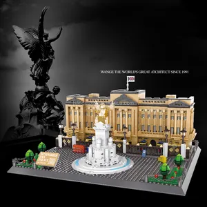 Quà tặng sinh nhật cho trẻ em khối xây dựng moc Buckingham Palace London England khối xây dựng trò chơi gạch đồ chơi