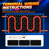 Panneau LED matriciel flexible numérique RGBW VH SMART LIGHTING 24V 40W 490*245mm pour décorations de Noël