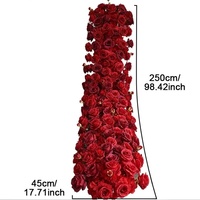 Décoration Murale de Mariage en Soie Artificielle Faite Main de Luxe, Roses Personnalisables (1m/2m), Arches et Centres de Table Gratuits