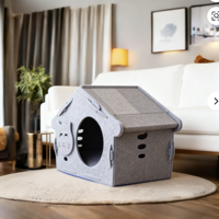 Cama Túnel Plegable y Resistente para Gatos, de Fieltro de Poliéster, Portátil, Juguete para Mascotas, Tapete de Ejercicio y Entrenamiento para Gatos de Interior, con Múltiples Orificios