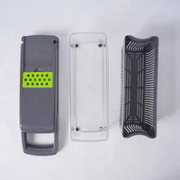 Multifunctionele 16-in-1 handmatige plastic ABS groentesnijder mandoline, aardappelrasp, saladehakker, keukenhulpmiddel