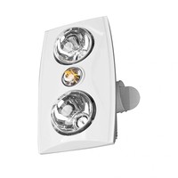 Unité de salle de bain 3-en-1 aux normes australiennes, chauffage, éclairage et ventilation CR02 avec 2 lampes infrarouges 275W et ventilateur d'extraction puissant