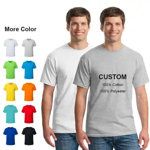 Manufacturer High Quality Black Plain 100 Cotton Tshirt Unisex Polyester T Shirts Blank Plus Size Custom Men's T-shirts