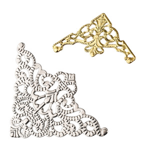 Metal <b>Corner</b> <b>Protectors</b> Decorative Alloy Edge Guards For Box Packaging Silver Gold Small Large Size Hardware Accessories - Product Image 5