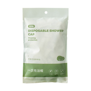 Disposable Shower Cap PE Material One Time Use Cleaning Protection For Hair Salon Hotel - Product Image 1