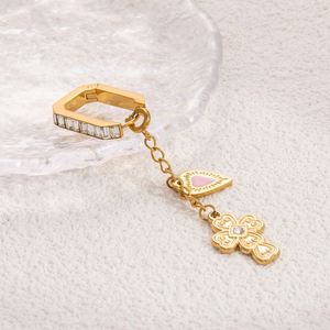 จี้ห้อยคอผู้หญิงสแตนเลสชุบทอง 18k คุณภาพสูง อุปกรณ์ตกแต่งเครื่องประดับ DIY ตัวเชื่อมต่อบิกินี่ หัวเข็มขัดเก๋ไก๋ทันสมัย - Product Image 3