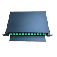 Boîtier Terminal Optique à Tiroir (ODF) 1U 24 Ports SC/APC Simplex en Acier Laminé à Froid HI LINK FTTH Blanc/Noir Garantie 1 An 5G